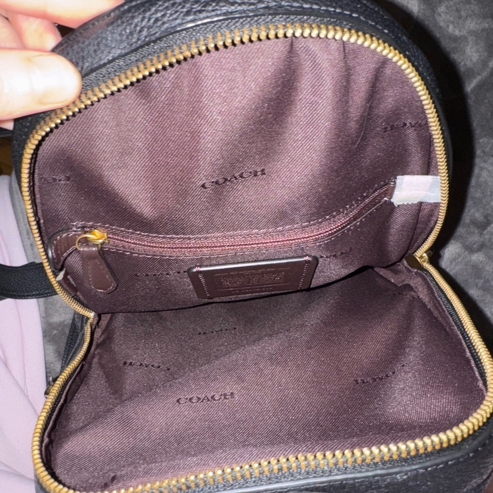 Coach Black Leather Backpack - Picture 2 of 2